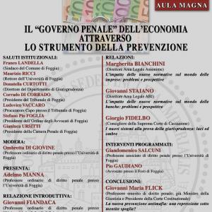 Il "governo penale" dell'economia attraverso lo strumento della prevenzione - 2 marzo 2018 
