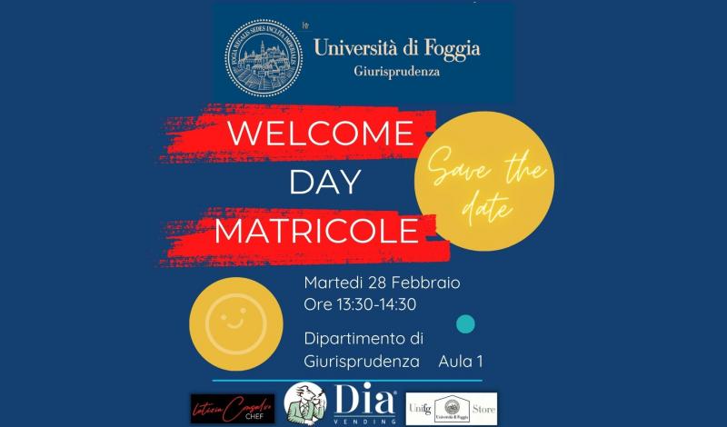 welcome day matricole